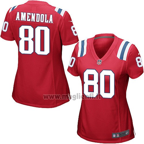 Maglia NFL Game Donna New England Patriots Amendola Rosso